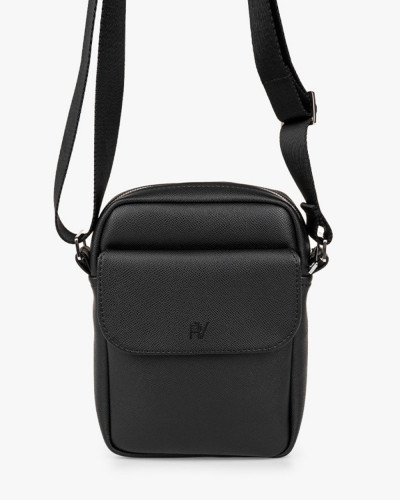 MESSENGER "BROOKLYN" ÖKO-LEDER, SCHWARZ