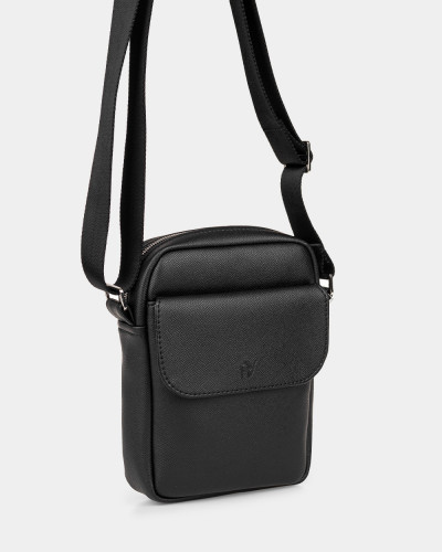 MESSENGER "BROOKLYN" ÖKO-LEDER, SCHWARZ