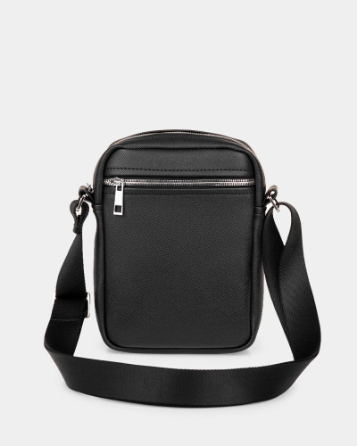 MESSENGER "BROOKLYN" ÖKO-LEDER, SCHWARZ