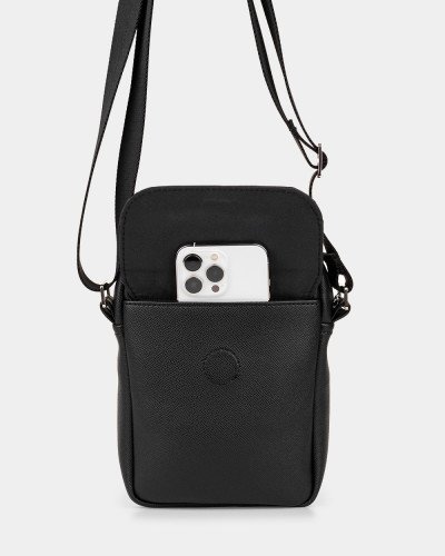 MESSENGER "BROOKLYN" ÖKO-LEDER, SCHWARZ