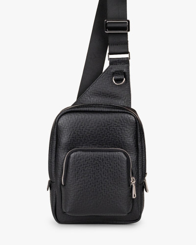 "DENVER" ECO LEATHER, BLACK