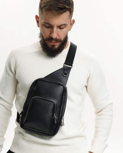 "DENVER" ECO LEATHER, BLACK