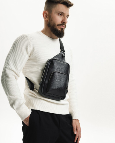 "DENVER" ECO LEATHER, BLACK