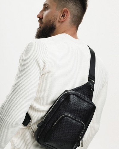 "DENVER" ECO LEATHER, BLACK