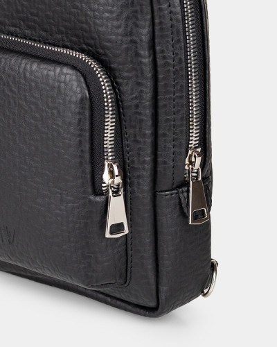 "DENVER" ECO LEATHER, BLACK