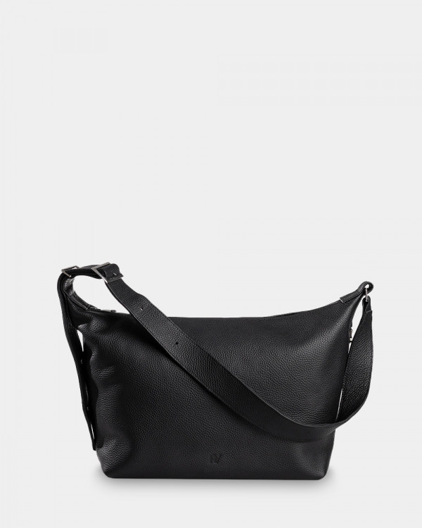 HANNA LEATHER, BLACK