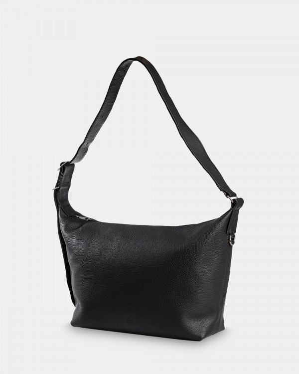 HANNA LEATHER, BLACK