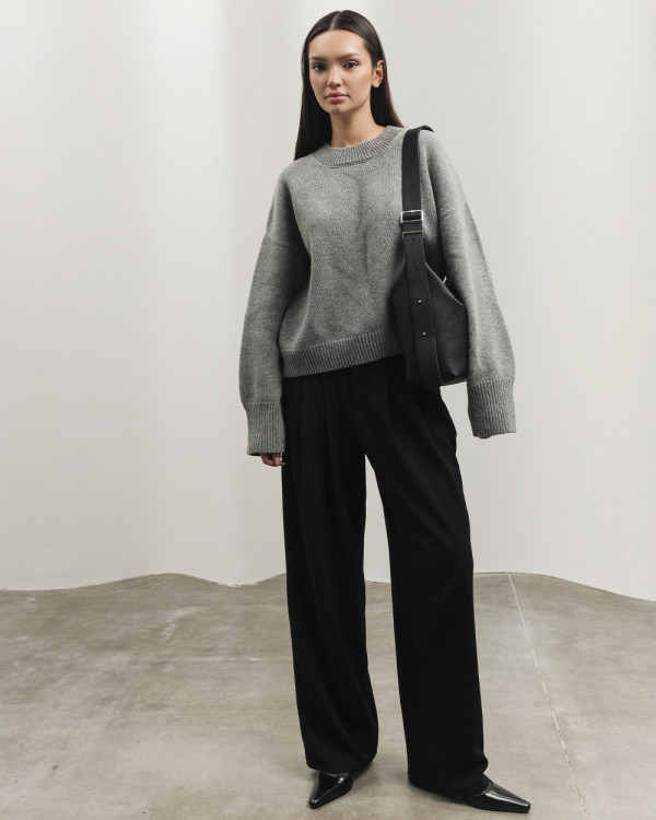 HANNA LEATHER, BLACK