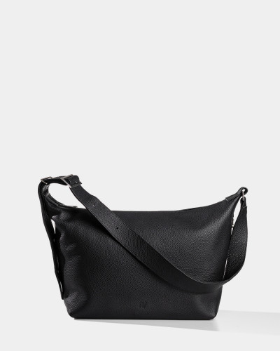 "HANNA" LEATHER, BLACK