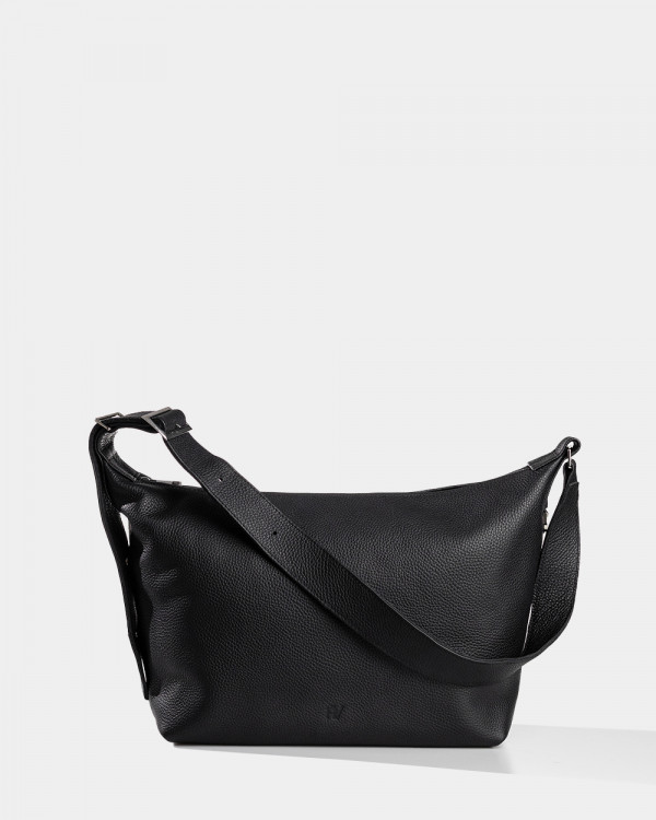 HANNA LEATHER, BLACK