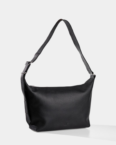 "HANNA" LEATHER, BLACK