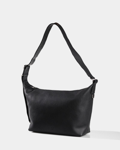 "HANNA" LEATHER, BLACK