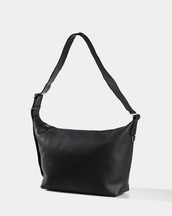 HANNA LEATHER, BLACK