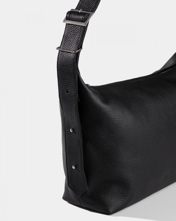 HANNA LEATHER, BLACK