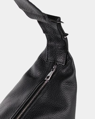 "HANNA" LEATHER, BLACK