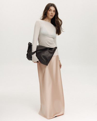 "HANNA" LEATHER, BROWN