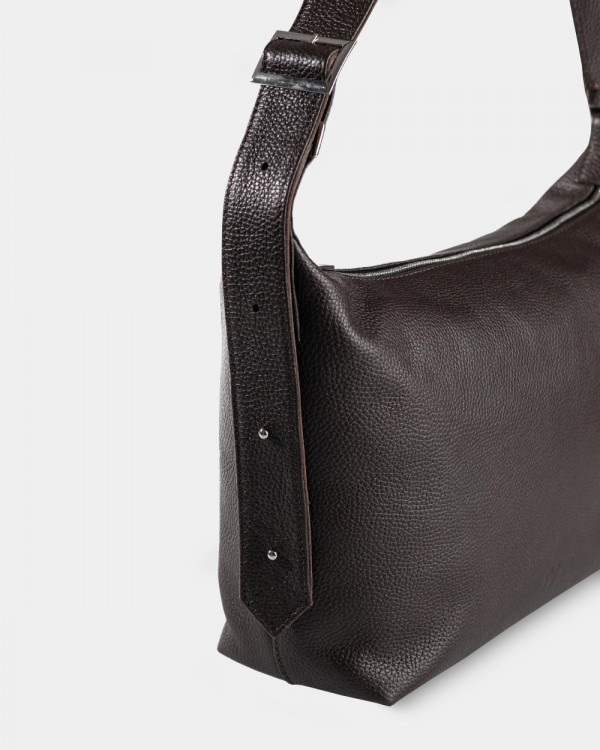 HANNA LEATHER, BROWN