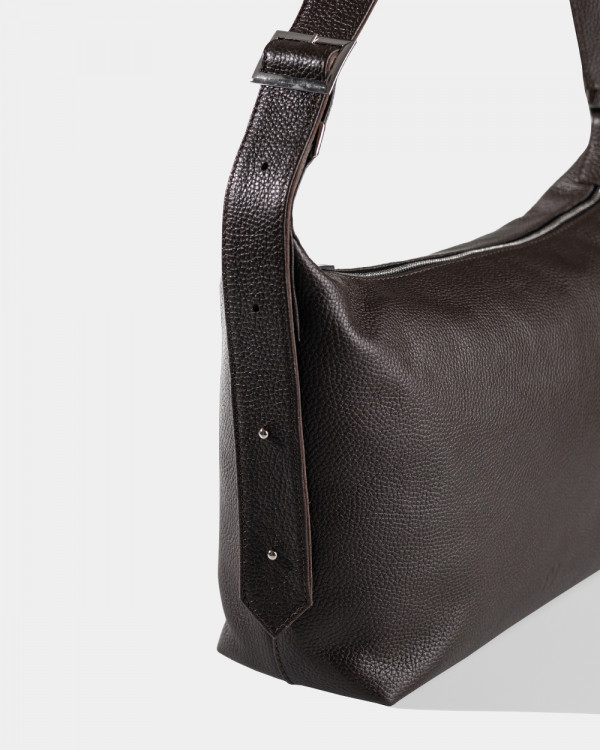 HANNA LEATHER, BROWN