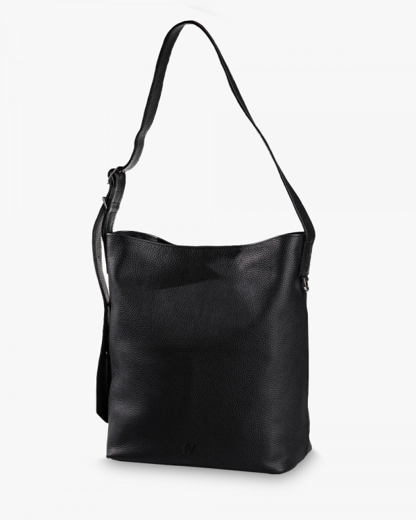 DONNA LEATHER, BLACK