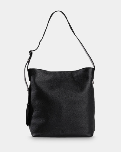 "DONNA" LEATHER, BLACK