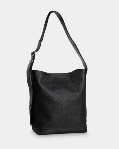 "DONNA" LEATHER, BLACK