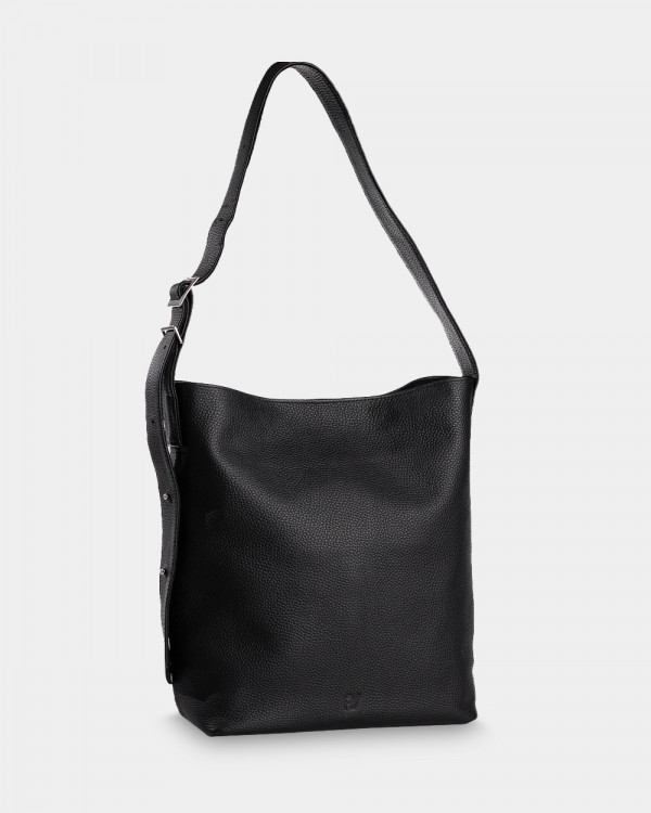 DONNA LEATHER, BLACK