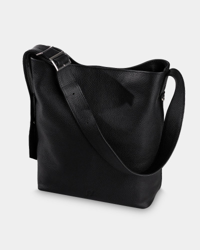 "DONNA" LEATHER, BLACK