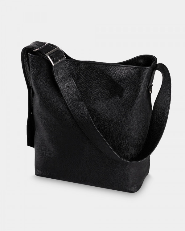 DONNA LEATHER, BLACK