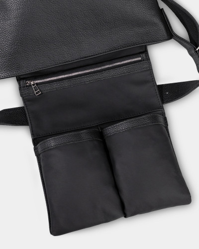 "DONNA" LEATHER, BLACK