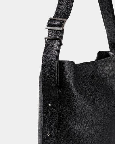 "DONNA" LEATHER, BLACK