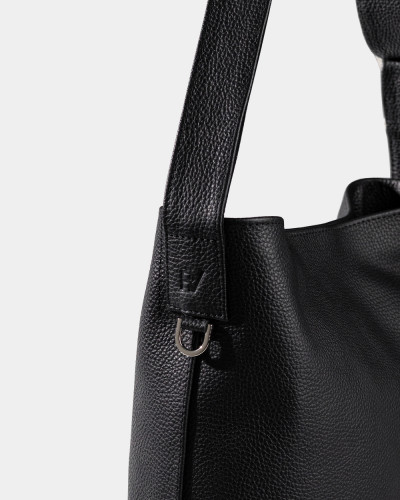 "DONNA" LEATHER, BLACK
