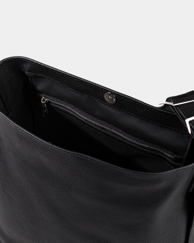 "DONNA" LEATHER, BLACK