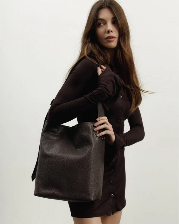DONNA LEATHER, BROWN