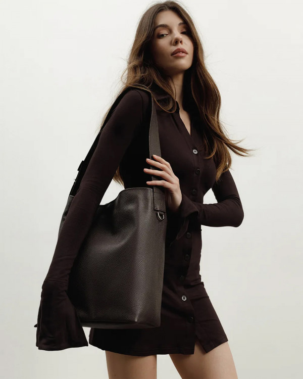 DONNA LEATHER, BROWN