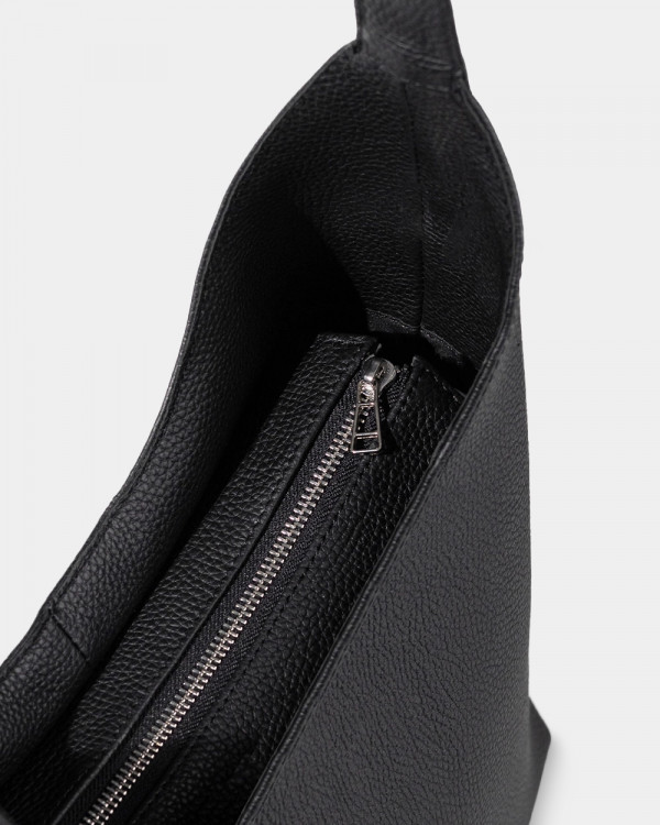 MIA LEATHER, BLACK