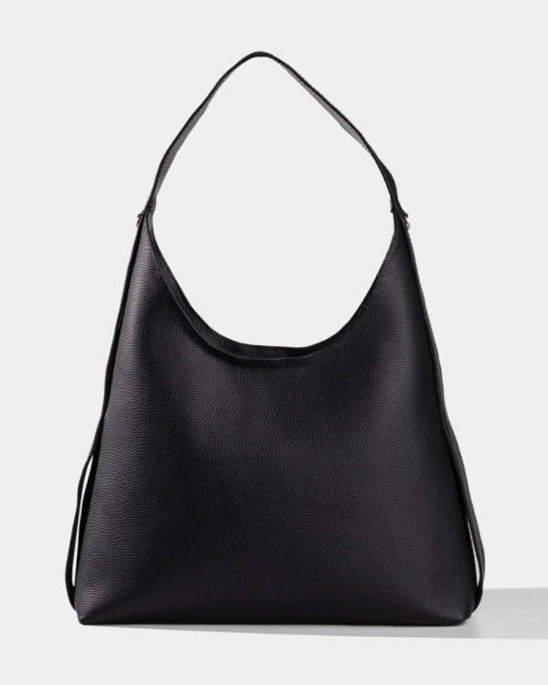 MIA LEATHER, BLACK