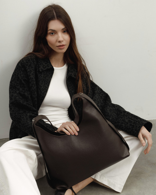 MIA LEATHER, BROWN