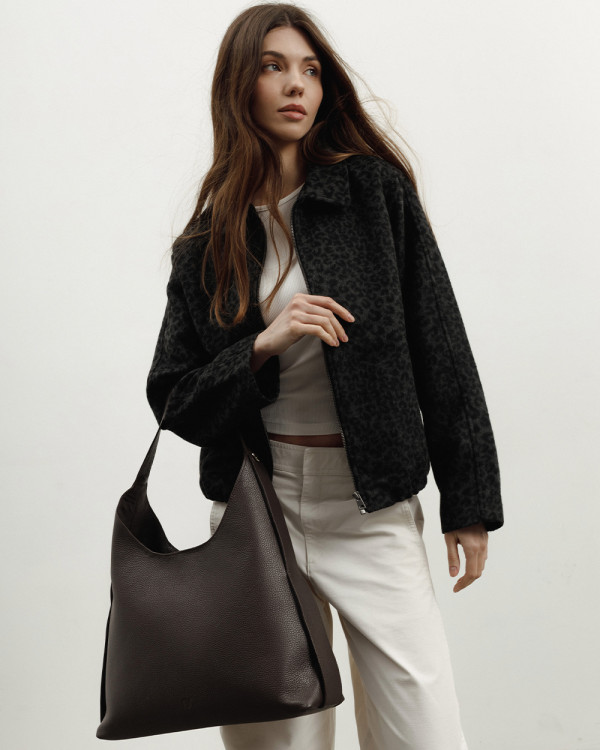 MIA LEATHER, BROWN