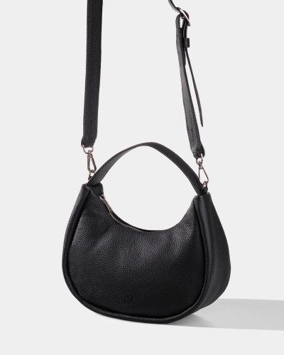 "LORI" LEATHER, BLACK