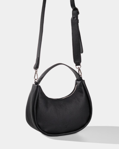 "LORI" LEATHER, BLACK
