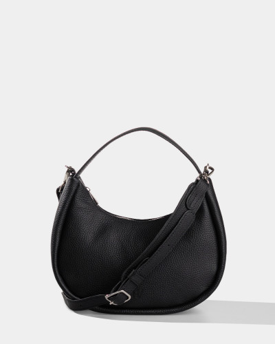 "LORI" LEATHER, BLACK
