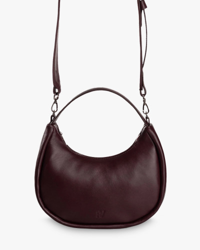 "LORI" LEATHER, BURGUNDY