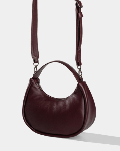 "LORI" LEATHER, BURGUNDY
