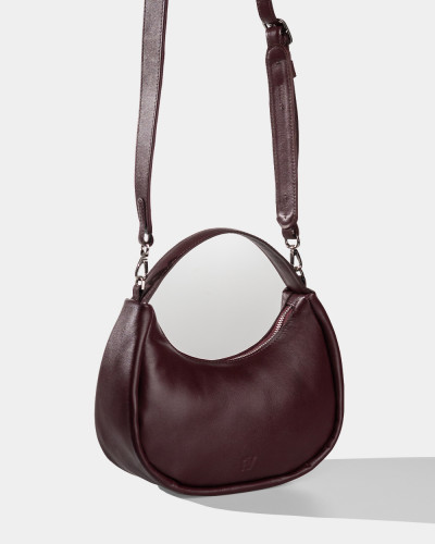 "LORI" LEATHER, BURGUNDY