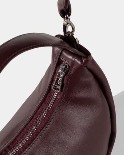 "LORI" LEATHER, BURGUNDY