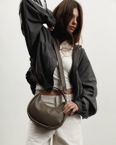 "LORI" LEATHER, WALNUT