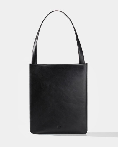 "THEA" LEATHER, BLACK