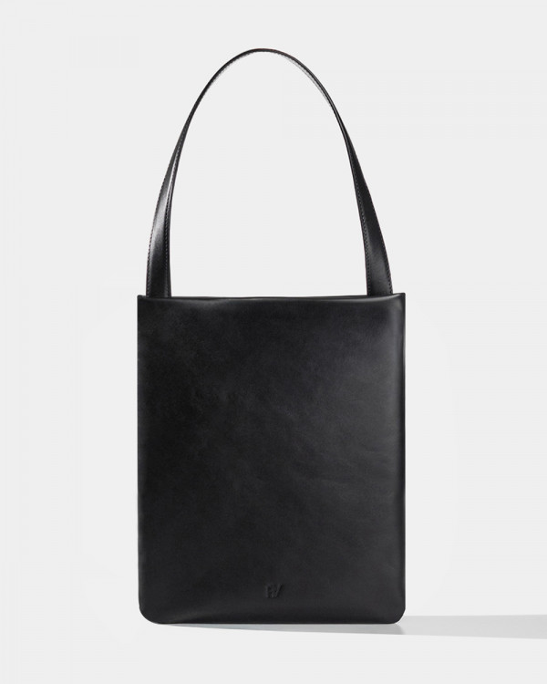 THEA LEATHER, BLACK