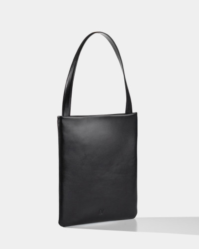 "THEA" LEATHER, BLACK