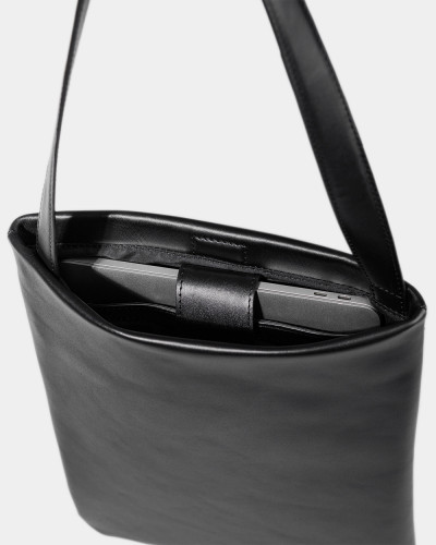 "THEA" LEATHER, BLACK